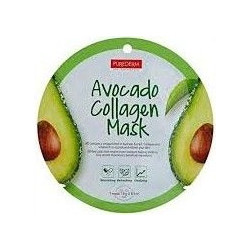 Purederm Avocado Sheet Μάσκα Προσώπου για Ενυδάτωση με Κολλαγόνο 1τμχ