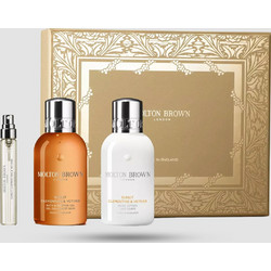 Molton Brown Sunlit Clementine & Vetiver Eau de Parfum 7.5ml + Bath & Shower Gel 100ml + Body Lotion 100ml