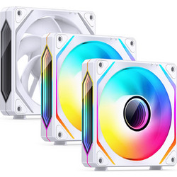 Jonsbo ZL-120WR Case Fan 120mm ARGB με Σύνδεση 3-Pin 4-Pin PWM 3τμχ White