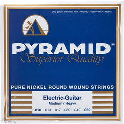 Pyramid Σετ 6 Χορδές Ηλεκτρικής Κιθάρας Pure Nickel 10-52" Medium Tension