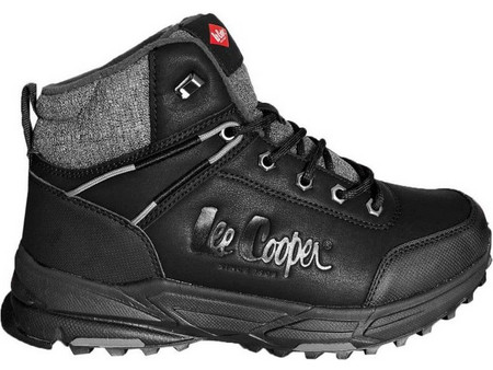 Lee Cooper Ανδρικά Μποτάκια Δερμάτινα Μαύρα LCJ-23-01-2036M