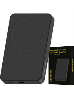 Spacecase PB04 Wireless Magsafe Power Bank 10000mAh 20W με Θύρα USB-C Black