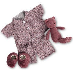 Smallstuff Doll clothing Pyjamas with Teddy & Slippers 40010-48