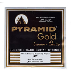 Pyramid Gold Σετ 4 Χορδές Ηλεκτρικού Μπάσου Chrome 40-105"