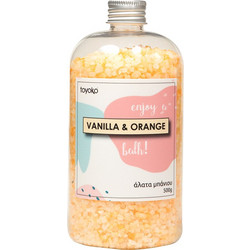 Toyoko Vanilla& Orange Άλατα Μπάνιου Κρύσταλλοι 500gr