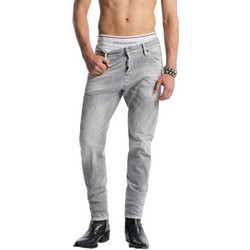 Dsquared2 Ανδρικό Τζιν Παντελόνι Ελαστικό Slim Εφαρμογή Γκρι S74LB1870S30260-852