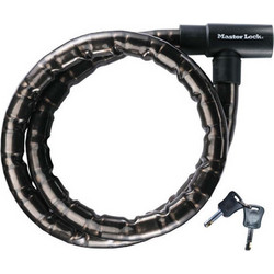 Master Lock 811500112 Αντικλεπτική Κουλούρα Μηχανής 120cm 22mm Μαύρη