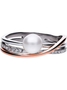 Diamonfire Γυναικείο Δαχτυλίδι Τρίβερο από Ασήμι 925 με Ζιργκόν 61197511111
