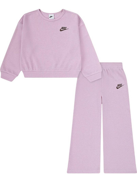 Nike Παιδικό Σετ Φόρμας Λιλά 36N416-A0W