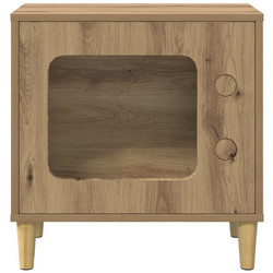 vidaXL Ξύλινo Σπιτάκι Γάτας 51x30x52cm Εκρού 8000661