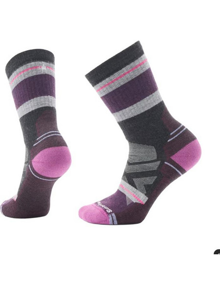 Smartwool Μάλλινες Γυναικείες Κάλτσες Μωβ Μαύρες Γκρι με Σχέδια SW001583003