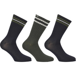 Fila Ανδρικές Κάλτσες Ψηλές Χακί 3Pack F5604-850