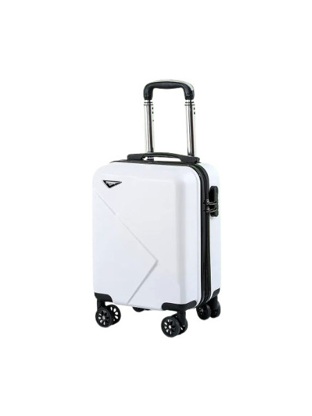 CALUGM8 Βαλίτσα Καμπίνας 40x30x20cm με 4 Ρόδες Λευκή