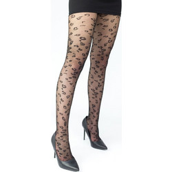 Linea D'Oro Καλσόν 40 Den Animal Print Μαύρο LN878