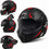 Faseed SPD 707 Reverse Black Red Κράνος Μηχανής Crossover / Modular 1750gr