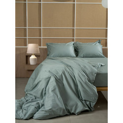 Sunshine Home Σετ Σεντόνια Υπέρδιπλα Βαμβακοσατέν 255x280 Omnia Aqua