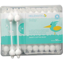 Helenvita Βρεφικές Μπατονέτες Ασφαλείας Βαμβακερές 50τμχ