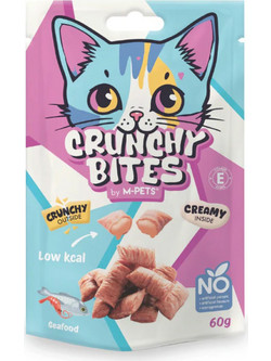 M-Pets Crunchy Bites with Seafood 60gr