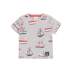 Boboli Παιδικό T-Shirt Κοντομάνικο Γκρι 304120-9830