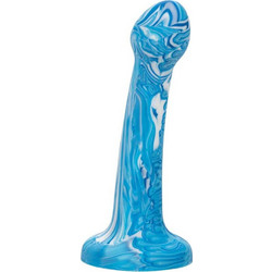 CalExotics Twisted Bulb Tip Dildo με Βεντούζα 17cm Μπλε