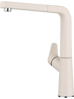 Blanco Avona-S 526929 Μπαταρία Κουζίνας Πάγκου Διπλής Παροχής Ανάμεικτη με Ντουζ Μπεζ