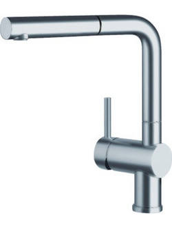 Blanco Linus-S 526242 Μπαταρία Κουζίνας Πάγκου Διπλής Παροχής Ανάμεικτη με Ντουζ Inox