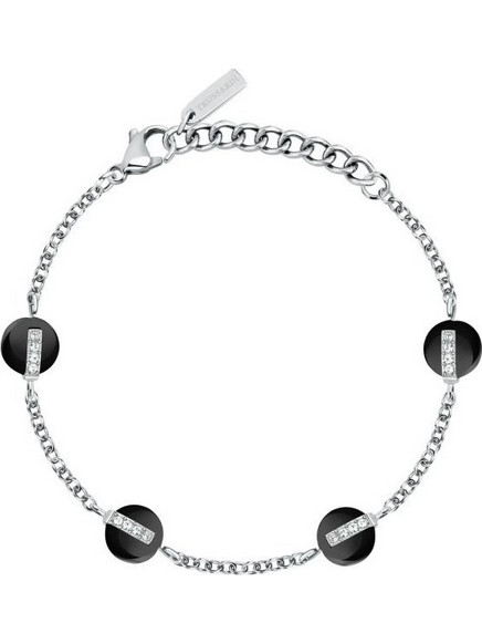 Trussardi T-Round Γυναικείο Βραχιόλι Αλυσίδα από Ατσάλι Ασημί TJAYF09