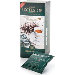 Caffe Excelsior Κάψουλες Decafeine Decaffeinato Demus Συμβατές με Μηχανή E.S.E Pod 18τμχ