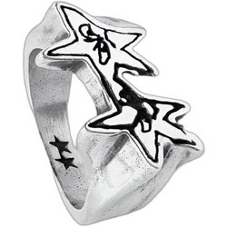 TwoJeys Sketchy Stars Δαχτυλίδι από Ασήμι 925 319526001