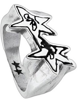 TwoJeys Sketchy Stars Δαχτυλίδι από Ασήμι 925 319526001