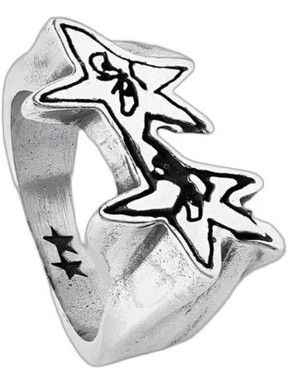 TwoJeys Sketchy Stars Δαχτυλίδι από Ασήμι 925 319526001
