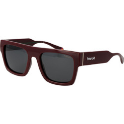 Polaroid Eyewear PLD6224SX 54LH Ανδρικά Γυαλιά Ηλίου Τετράγωνα Κοκάλινα Καφέ με Μαύρο Φακό