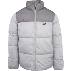 4F Ανδρικό Μπουφάν Χειμωνιάτικο Puffer Γκρι 4FWAW25TDJAM601-27S