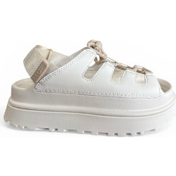 UGG Golden Glow Αθλητικά Γυναικεία Σανδάλια Suede Λευκά 1179370-JSM