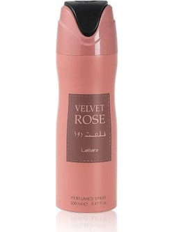 Lattafa Velvet Rose Γυναικείο Αποσμητικό Spray Χωρίς Αλουμίνιο 200ml