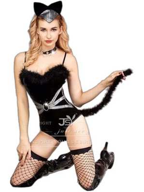 Kinksters Catwoman Sexy Στολή Γατούλα Μαύρη 6317