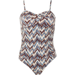 Gsecret Ολόσωμο Μαγιό Strapless Εκρού Καφέ C6365-36388