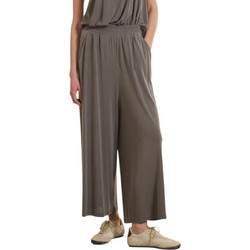 Namaste Ψηλόμεσο Υφασμάτινο Γυναικείο Παντελόνι Loose Εφαρμογή με Λάστιχο Ανθρακί SS0126005