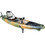 Caribbean Sea Kayaks 10'4" Flaps Πλαστικό Kayak 1 Ατόμου με Πετάλια Κίτρινο Πράσινο