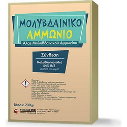 ΓΕΩ.Λ.ΙΧ Υδατοδιαλυτό Λίπασμα Μολυβδαινίου 200gr