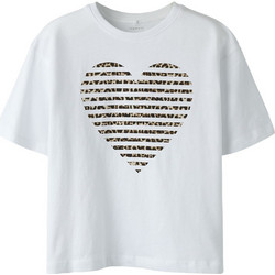 Name It Παιδικό T-Shirt Κοντομάνικο Λευκό Μαύρο 13254496