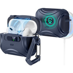 ESR Cyber Flicklock Halolock MagSafe Θήκη Πλαστική με Γάντζο για Apple AirPods Pro 3 Navy Μπλε