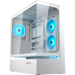 Cougar CFV235 White Gaming Midi Tower Κουτί Υπολογιστή με Πλαϊνό Παράθυρο