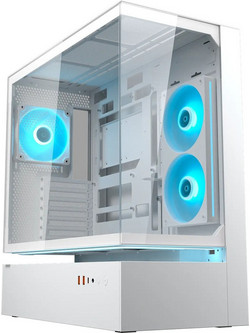 Cougar CFV235 White Gaming Midi Tower Κουτί Υπολογιστή με Πλαϊνό Παράθυρο