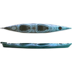 SCK Libero17 Πλαστικό Kayak 2 Ατόμων Τιρκουάζ Μαύρο 0201-5208111