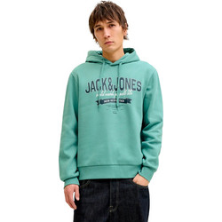 Jack & Jones Ανδρικό Φούτερ με Κουκούλα Τιρκουάζ 12279649