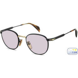David Beckham DB1228/S I46/5F Γυναικεία Γυαλιά Ηλίου Τετράγωνα Μεταλλικά Μαύρα με Μωβ Φακό