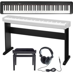Casio CDP-S110 Deluxe Bundle Ηλεκτρικό Πιάνο Stage με 88 Βαρυκεντρισμένα Πλήκτρα Black