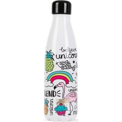 iDrink Unicorn Παιδικό Παγούρι Θερμός Ανοξείδωτο BPA Free Πολύχρωμο 500ml
