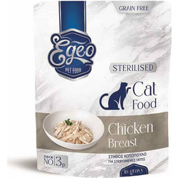 Egeo Pet Food Sterilised Grain Free with Chicken Breast in Gravy 85gr